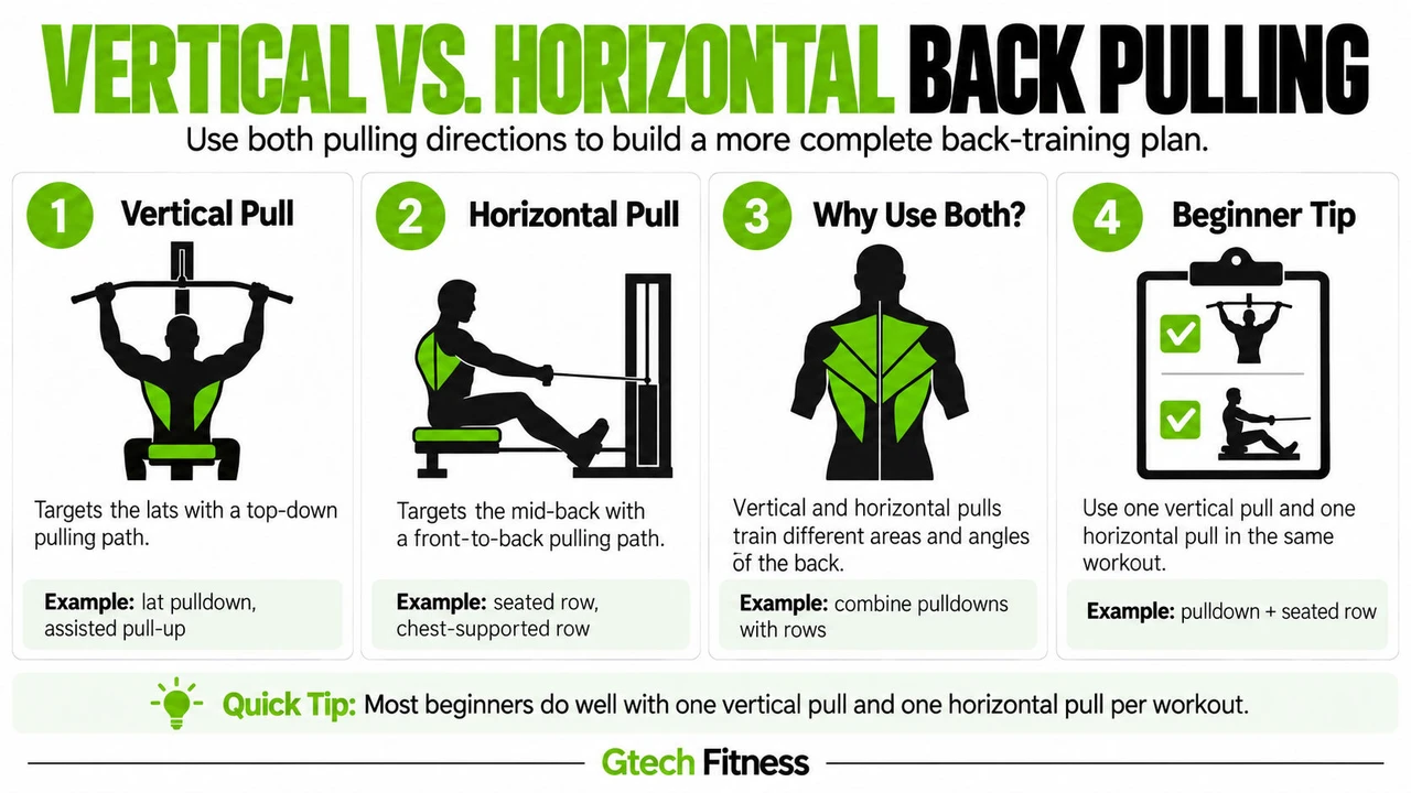 Vertical vs. Horizontal Back Pulling Vertical vs. Horizontal Back Pulling Infographic