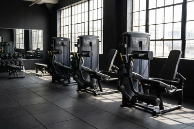 Commercial Leg Extension and Curl Machines in Gym