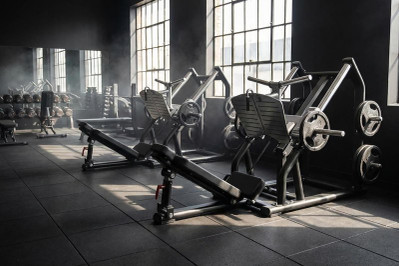 Commercial Leg Press Machines in Gym