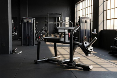Commercial Calf Machine in Gym