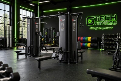 Commercial Multi-Station Gym in a Fitness Center