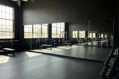 Glassless Mirrors in Fitness Room