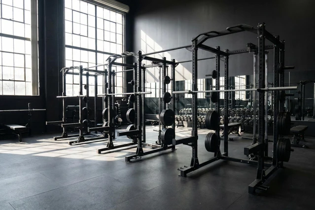 Commercial Power Cages and Squat Racks in Gym