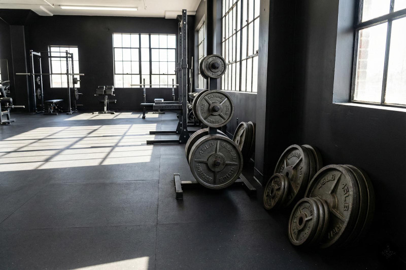 Cast Iron Weight Plates in Commercial Gym