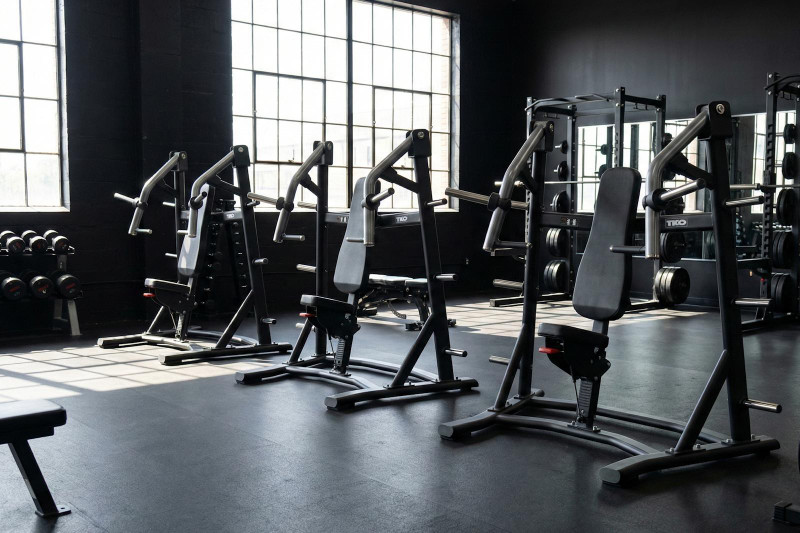 Commercial Chest Machines in Gym