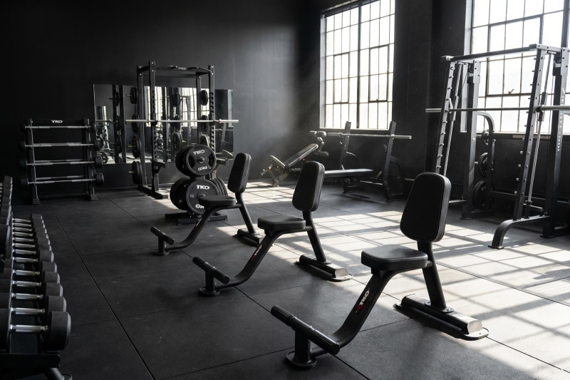 Commercial Seated Weight Benches in Gym
