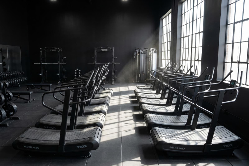 Commercial Treadmills in Gym Cardio Room
