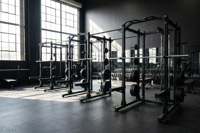 Commercial Power Racks in Gym
